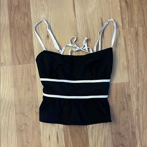 NWT Princess Polly Black and Cream Camisole